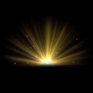 金色光斑粒子发光转动光效GIF动图金色光斑粒子元素